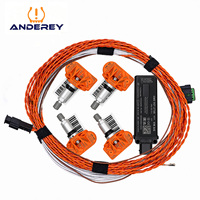 ANDEREY Auto TPMS Kit 4M0907273B Modul Kontrol Tekanan Ban Dengan Sensor & Kabel Harness Pengganti untuk Platform Audi MQB
