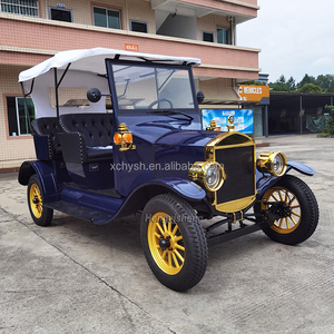 รถสีแดง5ที่นั่งสไตล์วินเทจปิดเต็มพร้อมมอเตอร์4KW สำหรับร้านอาหารระดับไฮเอนด์ - Product Image 5