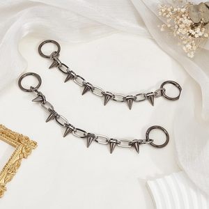 <b>Shoe</b> Chains Heart Shape <b>Shoe</b> Chain <b>Decoration</b> With Iron Ring <b>Shoe</b> Charms <b>Decoration</b> Alloy Heart Boot Strap Chains For DIY Crafts - Product Image 5