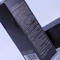 Boîte d'emballage personnalisée pour crème hydratante multi-effets avec gaufrage, revêtement brillant et finition noire premium