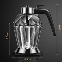 Haute qualité nouveau Design mode Intelligent quantitatif aliments sûr cuisine bouteille d'huile de cuisson verre Pot à huile transparent