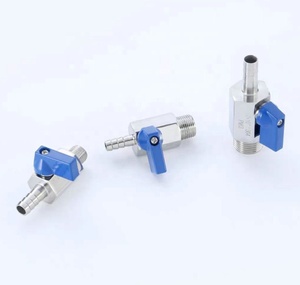 <span class=keywords><strong>Mini</strong></span> robinet à boisseau sphérique en acier inoxydable femelle mâle NPT BSP avec filetage - Product Image 2