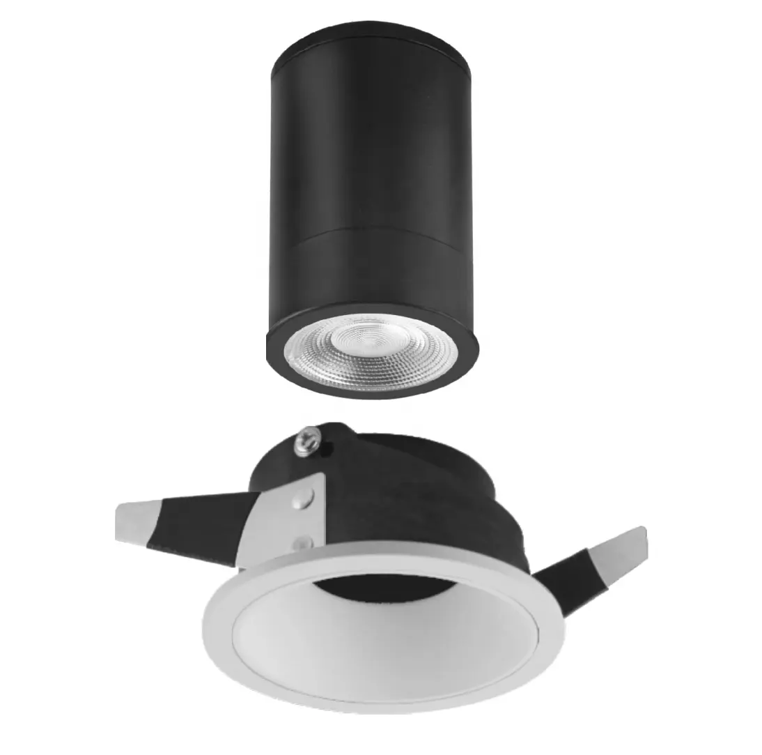 GUPO Aluminium Kunststoff verstellbarer Ausschnitt 75mm Farbwechsel LED Spotlight Dimmbarer Gu10 MR16 Rahmen