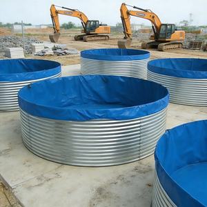 <span class=keywords><strong>Bassin</strong></span> <span class=keywords><strong>en</strong></span> acier galvanisé sur mesure pour l'aquaculture, l'irrigation, les jardins et les installations aquatiques - Product Image 1