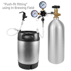 Push-Fit bóng khóa bia dòng lắp ráp, Dã Ngoại bia tap vòi với 60cm hose, nhanh chóng Doanh kết nối Homebrew bia Soda Dispenser - Product Image 6