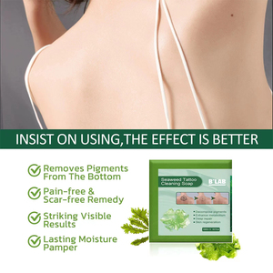Barre de savon nettoyant et apaisant pour les soins corporels, savon de tatouage vert personnalisé pour les tatouages, vente en gros - Product Image 2