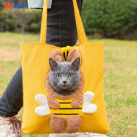 Sac de transport pour animaux de compagnie en toile SHIYUAN, avec trou pour la tête, motif abeille mignon, sac à bandoulière pour chiot et chat