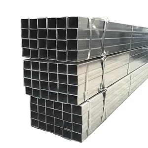 Astm A106 A36 A53 Q235b Carbon Hollow Section Iron Pipe Hot Dipped Galvanized Erw Square Rectangular Steel Pipe Tube Price