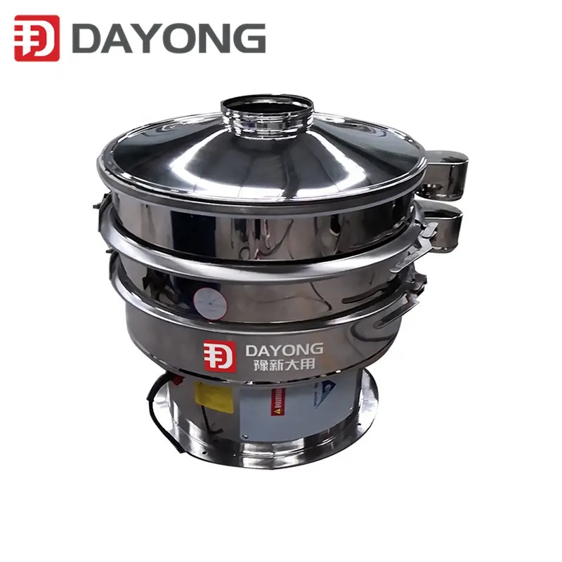 DAYONG High quality rotary vibrating screen for sugar and sea salt with dust explosion proof motor