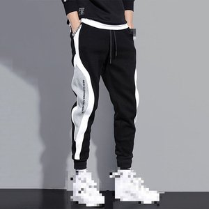 High Quality <b>Men's</b> Loose Fitting Leg <b>Tied</b> Pants with Patchwork Running Training Casual Sports Sweatpants <b>Men's</b> Loose Trousers - Product Image 3