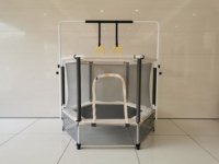 Trampolines d'intérieur personnalisées, trampolines d'extérieur avec barres de sécurité pour enfants