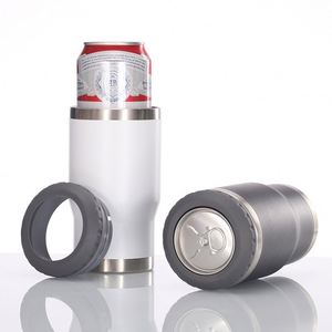 Enfriador de Latas Moderno de Acero Inoxidable Aislado con Abrebotellas y Soporte para Cerveza, Seguro para Contacto con Alimentos, Muestra Gratis - Product Image 3