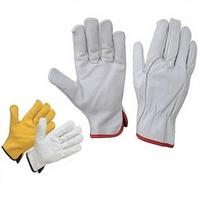 Gants de travail en cuir de vachette à texture grainée, durables, à usage général, pour hommes, pour la construction industrielle et la conduite, prix d'usine