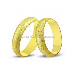 Anillo de oro sólido de 14K, Set personalizado de sortijas de 6mm - Product Image 2
