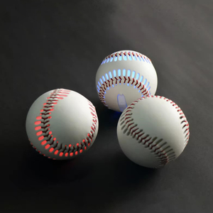 OEM/ODM LED <strong>Custom</strong> <strong>Logo</strong> Leather Professional Design Standard Baseball <strong>Ball</strong> Light up Glow in the Dark Baseball - Product Image 1