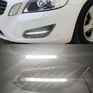 ไฟเดย์ไลท์ <span class=keywords><strong>DRL</strong></span> สำหรับรถยนต์วอลโว่ <span class=keywords><strong>S60</strong></span> ปี 2009 2010 2011 2012 2013 ไฟ LED สำหรับวิ่งกลางวัน พร้อมฝาครอบไฟตัดหมอก - Product Image 6