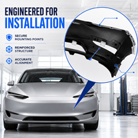 Parachoques Delantero de Repuesto OEM Premium LinTech Sin Sensor OE 1493736-SC-C para Tesla Model Y