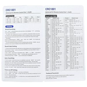 Télécommande universelle AC CRC1801 pour climatiseur AUX L-G Gree Fujitsu Midea Dakin - Product Image 3