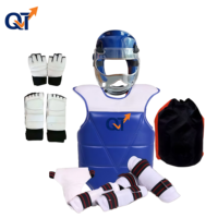 Protège-poitrine Quteng pour le kickboxing, kit d'entraînement d'arts martiaux, équipement de Taekwondo avec logo personnalisé, protection corporelle Muay Thai, entraînement Sanda