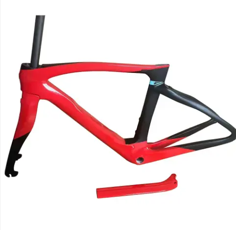 Good Quality Light Weight Road Bicycle Frame T800 Carbon Fiber Road Bike Frame OEM Frameset Disc Brake or V brake