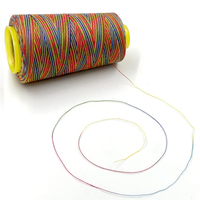[Best Seller 6C10] Hilo de poliéster variegado 40S/2 para acolchar - 5000M Hilo teñido arcoíris para patchwork y overlock