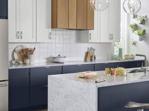 キッチンキャビネットアクセサリーアメリカ標準フラットパックキッチンキャビネット無垢材のドアデザインキッチン家具 - Product Image 5