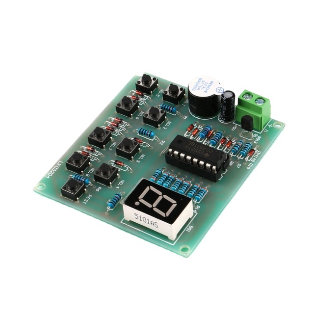 XLW NE555 8Ways Digital Responder Kits Component CD4511 Weld Soldering Practice Board PCB Experiment DIY Electronic Kit