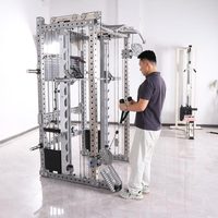 Professionnel Smith Squat Rack Cage Combo pour la maison Gym Musculation Banc Presse Pull Up Exercice