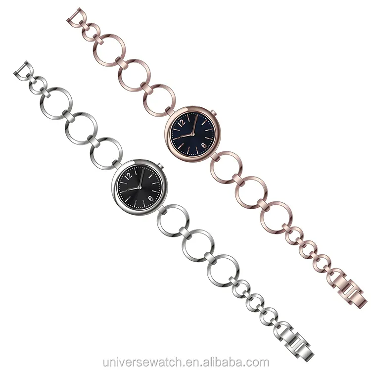 バレンタインデーギフトのための良いお土産アイテム日本の動き女性のためのステンレス鋼のブレスレット時計