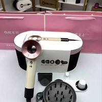 Sèche-cheveux D16 avec diffuseur, sans pales, ionique, haute vitesse, fréquence variable, volume d'air élevé, vent chaud/froid, pour camping-car et hôtel