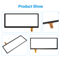 Écran tactile à barre personnalisée de 12.3 pouces Panneau en verre à écran tactile multi-touch PCAP Panneau d'écran tactile capacitif projeté de 12.3 pouces