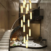 Lustre moderne créatif en marbre pour hôtel, cuisine, restaurant, luminaire suspendu d'intérieur, décoration design hôtelier, lampe suspendue en albâtre