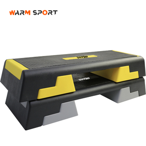 Peralatan Fitness Gym rumah, alat kebugaran keseimbangan latihan 3 tingkat Platform langkah aerobik dapat disesuaikan - Product Image 3