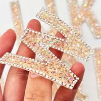 Offre Spéciale résine motif strass lettres fer à repasser feuilles adhésives en cristal pour chapeaux chaussures pantalons