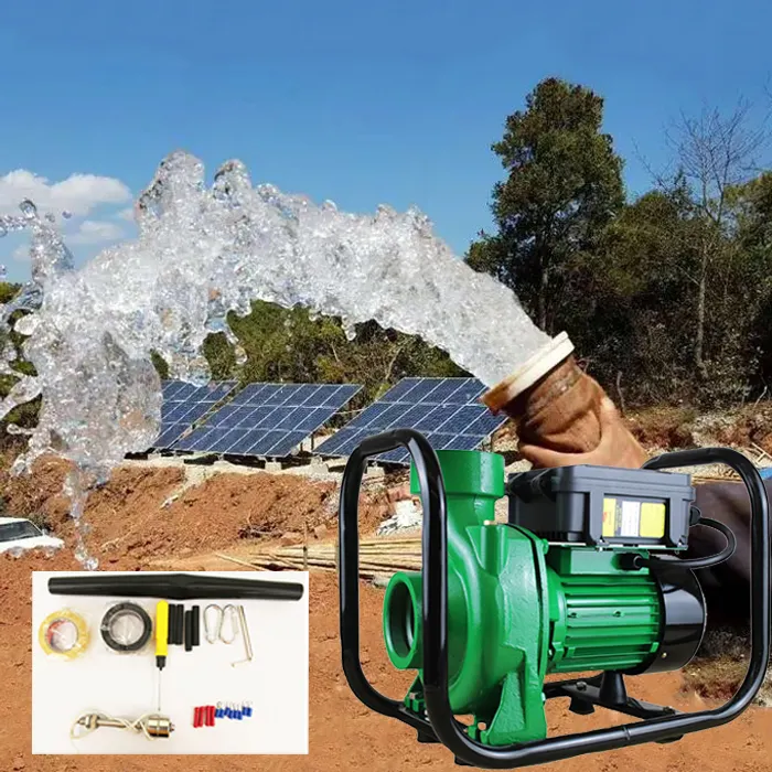 Pompes solaires DC Bomba à haut débit, surface d'appoint, pompe à eau centrifuge solaire pour l'agriculture, l'irrigation agricole, 1500W, 110V, 2HP