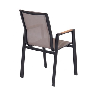 modernes et confortables de cour de patio meubles chaises de salle à manger en <span class=keywords><strong>aluminium</strong></span> de forch de jardin extérieur en vente - Product Image 6