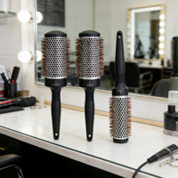 Brosse à cheveux de Salon professionnel de haute qualité en céramique ionique ronde baril peigne de coiffure brosses rondes pour cheveux professionnels
