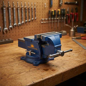 Étau d'établi SUNTOOLS/STIPL en fer bleu 150 mm à serrage rapide pour formes irrégulières, outils et équipements de bijouterie - Product Image 1