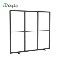 Stand d'exposition portable 3x3 en tissu, avec logo personnalisé imprimé, pour salon professionnel