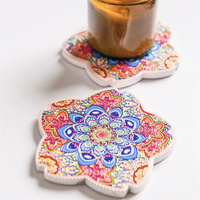 Nouveau tapis de table de caboteur en liège 3D en forme de pétale de décoration de maison créative de nouveauté
