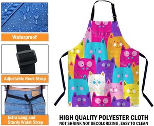 Delantal Sanitario Personalizado con Bolsillo Grande, Delantal de Cocina sin Mangas de Algodón para Hornear y Cocinar - Product Image 2