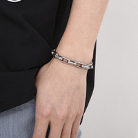Collier et bracelet unisexe RH, géométriques, personnalisés, CLASSIQUE, plaqué or 18 carats, en acier inoxydable, bijoux de mode, vente en gros