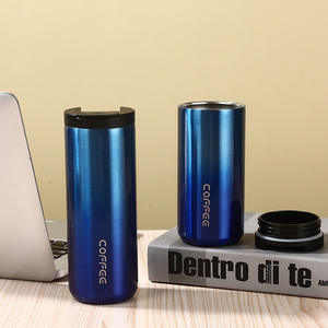 Vaso de Café Creativo y Moderno para Oficina, Uso en Exteriores, Portátil, con Aislamiento Térmico de Doble Capa - Product Image 3