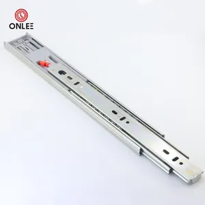 Manufacturing Soft Close Telescopic Slide Push Open Full Extension Channel Rails Ball Bearing Cabinet Drawer Slides