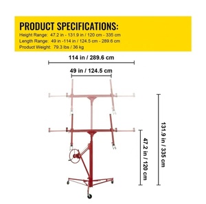 <span class=keywords><strong>Panel</strong></span> pengangkat gulungan <span class=keywords><strong>Drywall</strong></span> yang dapat disesuaikan 150LBS, angkat <span class=keywords><strong>Drywall</strong></span> 11 kaki, alat Jack <span class=keywords><strong>Lift</strong></span> <span class=keywords><strong>Panel</strong></span>, <span class=keywords><strong>Lift</strong></span> <span class=keywords><strong>Drywall</strong></span> - Product Image 6