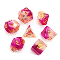 Dados de resina transparente para mesa de Rpg, dados cuadrados de 16Mm con borde afilado rojo mezclado, con logotipo personalizado, Dnd D10 D6 D20