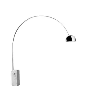 2023 sıcak satış İskandinav Modern minimalist ark mermer yarım ay tasarım 220v G4 led zemin lambaları otel oturma odası için ayakta