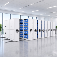 Étagère compacte, unité d'étagérage compacte, étagère en acier réglable haute densité, gain de place pour les archives, rangement de documents