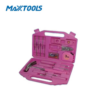 Kit d'outils rose 75 pièces pour femmes, réparation domestique, bricolage, ensemble d'outils à main, boîte à outils portable pour l'entretien de la maison, OEM personnalisé