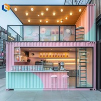Maisons modulaires écologiques en conteneurs pour usage commercial et résidentiel - Maison de magasin préfabriquée personnalisable